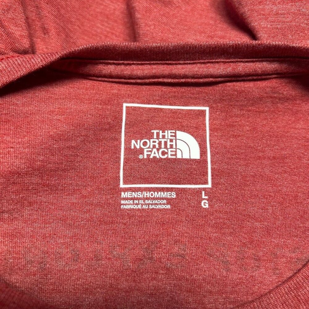 The North Face Shirt Mens Large Red Heather Never Stop Exploring Graphic Tee - Picture 6 of 8